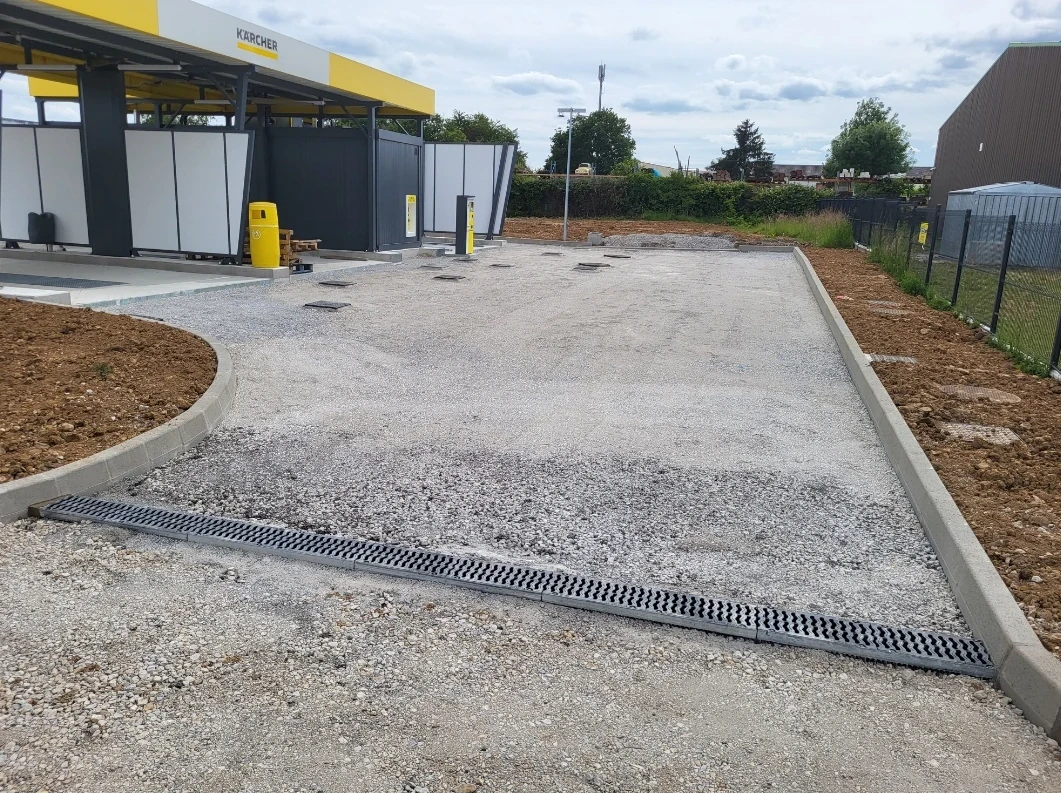 Charron TP : dallage à Jouy près de Chartres (28) & Rambouillet (78)